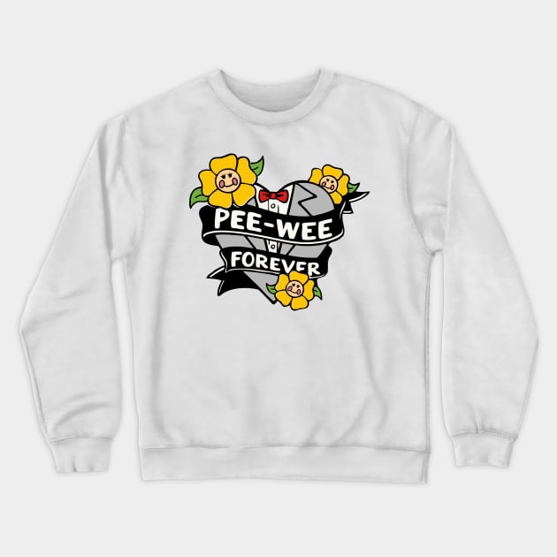 Pee Wee Herman Forever - Paul Reubens Tribute Crewneck Sweatshirt by The Badin Boomer